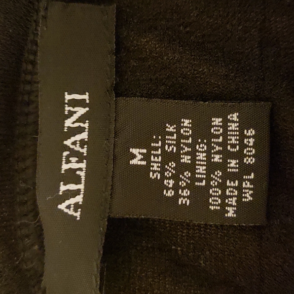 Black silk/nylon double layer see thru stretchy material - Picture 5 of 5